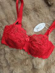 Бюстгальтер червоного кольору Orietta Avec 5025 на чашку D Анжеліка арт.1111279