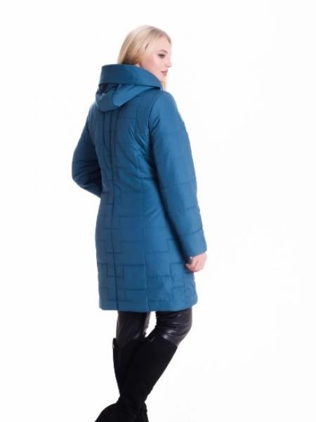 Жіноча весняна куртка кольору малахіт великих розмірів арт.1120001