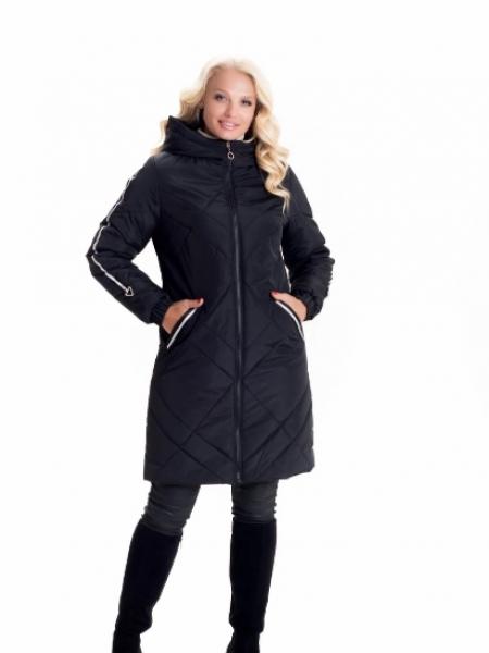 Жіноча куртка чорного кольору від українського виробника арт.1120005